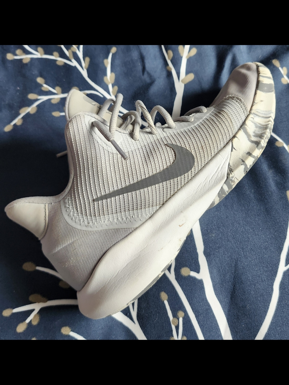 Nike Grey Training Shoe with Marbled Sole